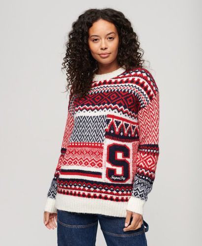 Women's Mix Pattern Knit Jumper Multiple Colours / Multi Knit - Size: 8 - Superdry - Modalova