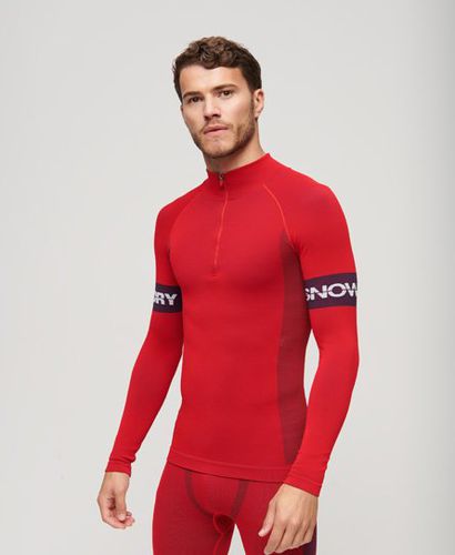 Men's Sport Nahtloses Baselayer-Oberteil mit 1/4-Reißverschluss - Größe: L - Superdry - Modalova