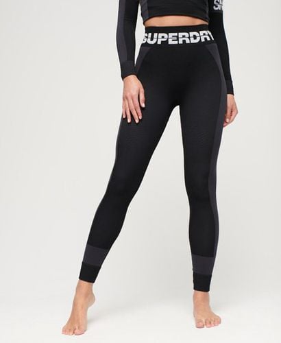 Women's Sport Seamless Baselayer Leggings Black - Size: 6-8 - Superdry - Modalova