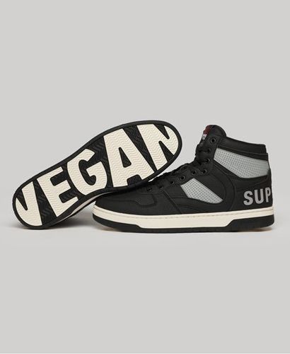 Men's Vegan Jump High Top Trainers Black - Size: 8 - Superdry - Modalova