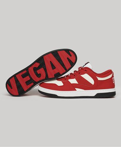 Men's Vegan Jump Low Top Trainers Red - Size: 7 - Superdry - Modalova