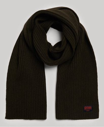 Women's Workwear Knit Scarf Green / Surplus Goods Olive - Size: 1SIZE - Superdry - Modalova