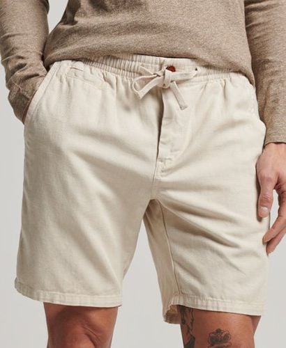 Men's Vintage Overdyed Shorts Cream / Oatmeal - Size: L - Superdry - Modalova