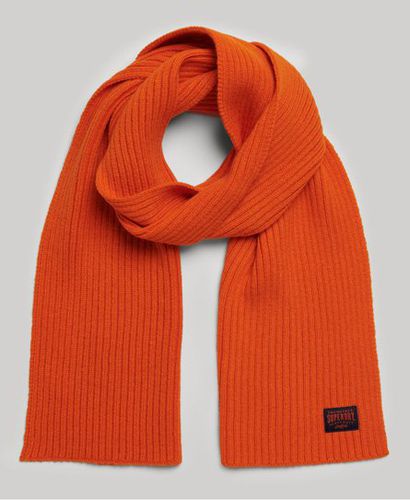 Women's Workwear Knit Scarf Orange / Jaffa Orange - Size: 1SIZE - Superdry - Modalova