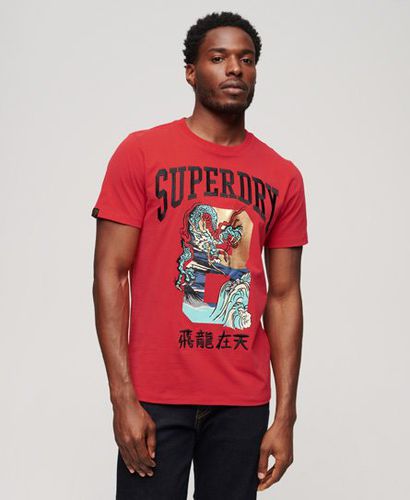 Men's Chinese New Year Graphic T-Shirt Red / Flare Red - Size: XL - Superdry - Modalova