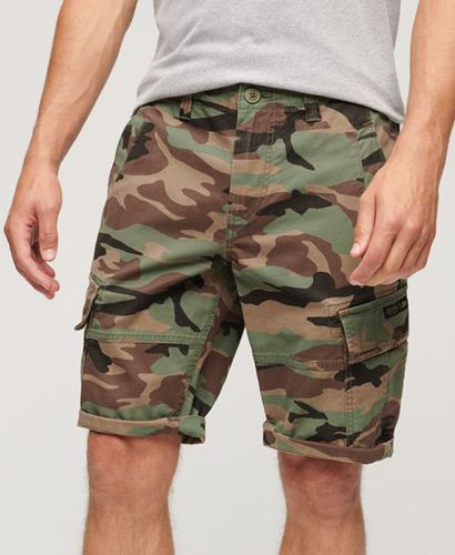 Men's Organic Cotton Core Cargo Shorts / Classic Camo - Size: 28 - Superdry - Modalova