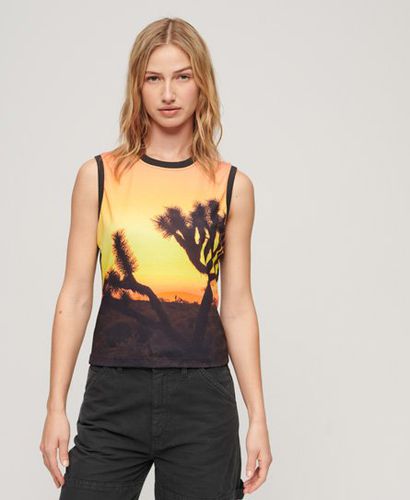 Women's Sub Print Vest Top / Sunset Aop - Size: 12 - Superdry - Modalova