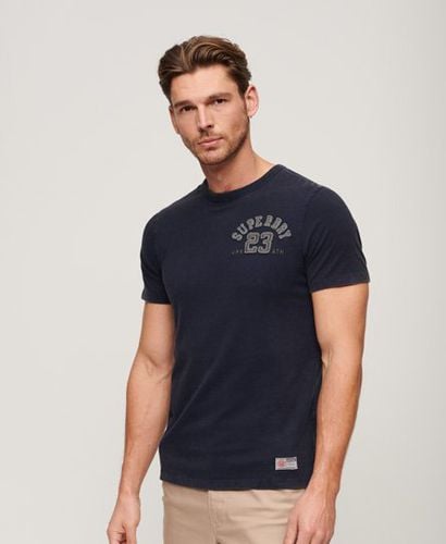 Men's Vintage Athletic Short Sleeve T-Shirt Navy / Rich Navy - Size: Xxxl - Superdry - Modalova