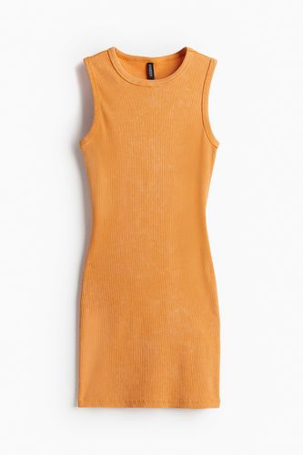 Geripptes Bodycon-Kleid Orange/Ausgewaschen, Alltagskleider in Größe L. Farbe: - H&M - Modalova