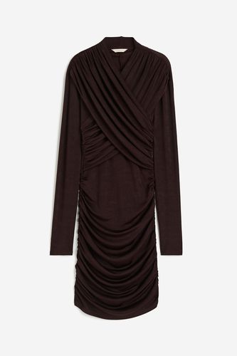 Drapiertes Jerseykleid Weinrot, Party kleider in Größe S. Farbe: - H&M - Modalova