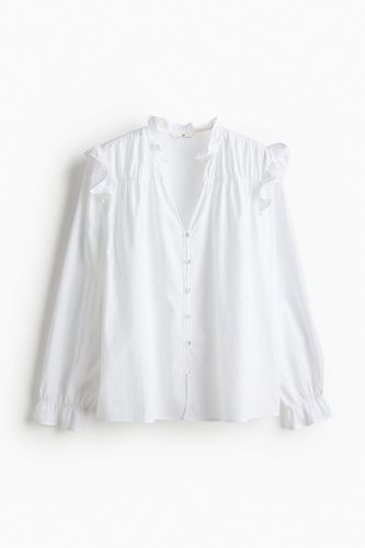 Bluse aus Leinenmix Weiß, Blusen in Größe XXL. Farbe: - H&M - Modalova