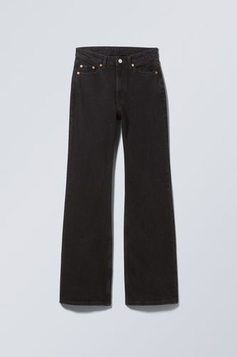 Ausgestellte Jeans Glow Glamouröses Schwarz, Straight in Größe 24/34. Farbe: - Weekday - Modalova