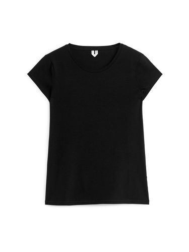 T-Shirt aus Baumwollstretch Schwarz, Jogginghosen in Größe XXS. Farbe: - Arket - Modalova