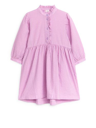 Rüschenkleid aus Baumwolle Rosa/Flieder, Kleider in Größe 92. Farbe: - Arket - Modalova
