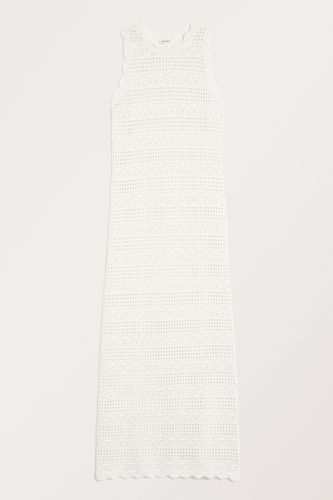 Ärmelloses Kleid in Häkeloptik Weiß, Alltagskleider Größe L. Farbe: - Monki - Modalova