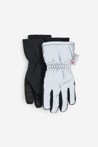 Reflektierende Winterhandschuhe Schwarz/Silberfarben in Größe 110/116. Farbe: - H&M - Modalova