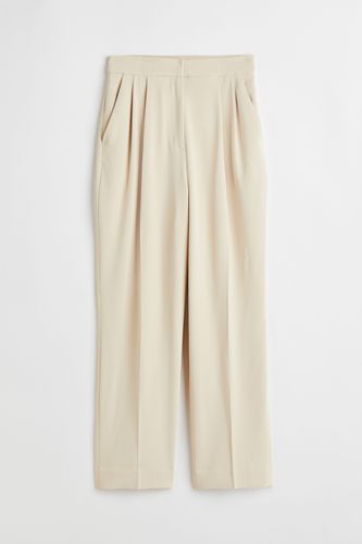 Elegante Hose Cremefarben, Anzughosen in Größe 46. Farbe: - H&M - Modalova