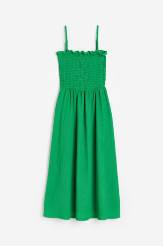 Gesmoktes Kleid Grün, Alltagskleider in Größe XS. Farbe: - H&M - Modalova