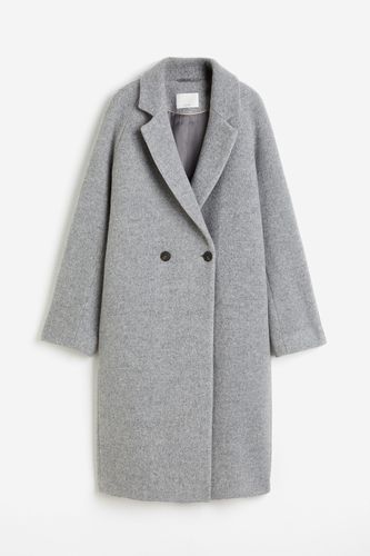 Zweireihiger Mantel aus Wollmix Hellgrau, Mäntel in Größe L. Farbe: - H&M - Modalova