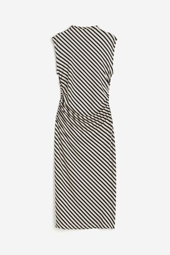 Gerafftes Bodycon-Kleid Hellbeige/Gestreift, Alltagskleider in Größe S. Farbe: - H&M - Modalova