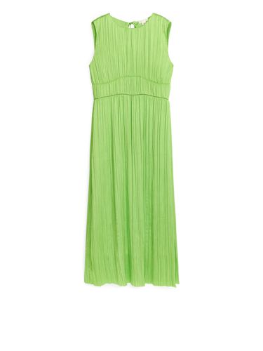 Ärmelloses Crinkle-Kleid Limettengrün, Alltagskleider in Größe 38. Farbe: - Arket - Modalova
