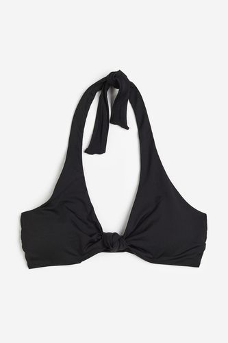 Wattiertes Bikinitop Schwarz, Bikini-Oberteil in Größe 38. Farbe: - H&M - Modalova