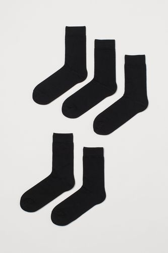Er-Pack Socken Schwarz in Größe 43/45. Farbe: - H&M - Modalova