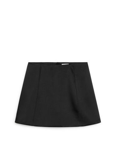 Minirock aus Satin Schwarz, Röcke in Größe 36. Farbe: - Arket - Modalova