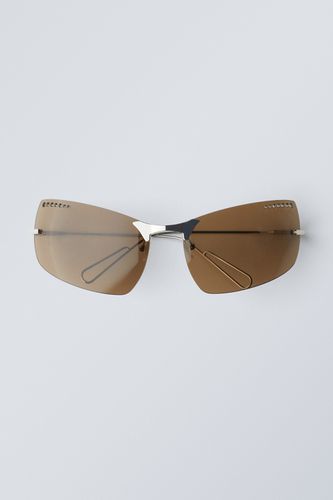 Sonnenbrille Mile Braun, Sonnenbrillen in Größe Onesize. Farbe: - Weekday - Modalova