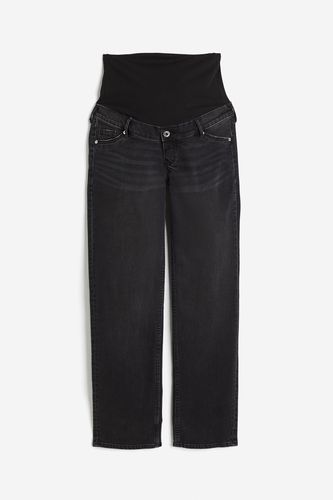 MAMA Straight High Jeans Dunkelgrau, Unterwäsche in Größe L. Farbe: - H&M - Modalova