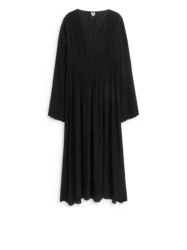 Kleid mit V-Ausschnitt Schwarz, Alltagskleider in Größe 36. Farbe: - Arket - Modalova
