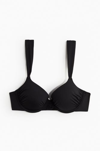 Push-up-Bikinitop Schwarz, Bikini-Oberteil in Größe 80B. Farbe: - H&M - Modalova