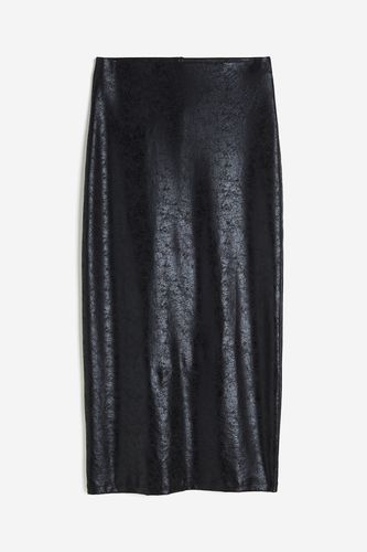 Bleistiftrock mit Coating Schwarz, Röcke in Größe L. Farbe: - H&M - Modalova