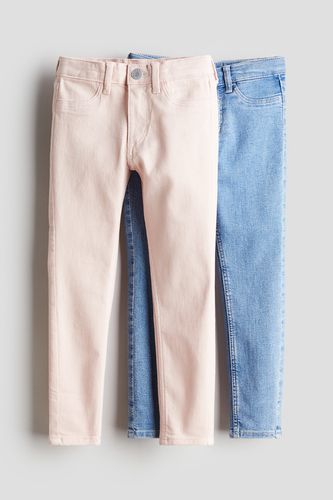 Er-Pack Skinny Fit Jeans Hellrosa/Helles Denimblau in Größe 134. Farbe: - H&M - Modalova