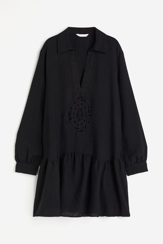 Kleid mit Spitze Schwarz, Alltagskleider in Größe XS. Farbe: - H&M - Modalova