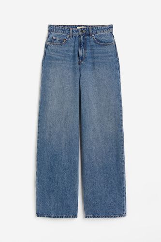 Wide Regular Jeans Denimblau, Baggy in Größe 44. Farbe: - H&M - Modalova