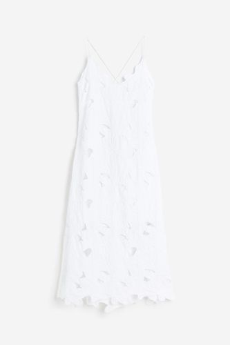 Besticktes Kleid Weiß, Alltagskleider in Größe XL. Farbe: - H&M - Modalova