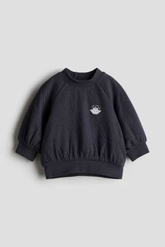 Sweatshirt mit Stickerei Marineblau/Boot, Sweatshirts in Größe 50. Farbe: - H&M - Modalova