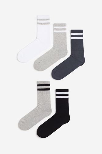Er-Pack Strümpfe Schwarz/Grau/Weiß, Socken in Größe 43/45. Farbe: - H&M - Modalova