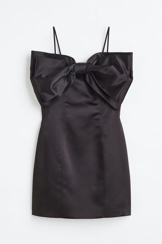 Bodycon-Kleid mit Schleifendetail Schwarz, Party kleider in Größe 42. Farbe: - H&M - Modalova