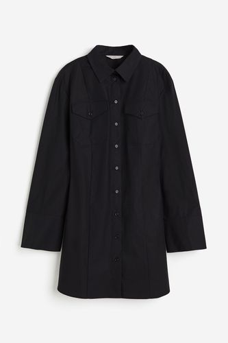 Tailliertes Blusenkleid Schwarz, Alltagskleider in Größe S. Farbe: - H&M - Modalova