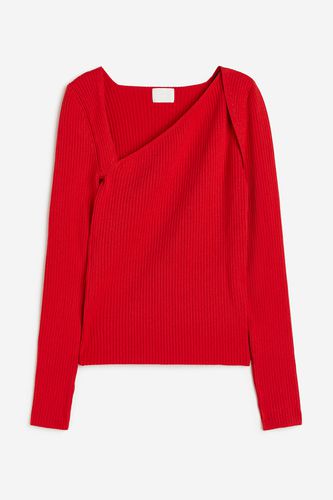 Pullover mit asymmetrischem Ausschnitt Rot in Größe L. Farbe: - H&M - Modalova