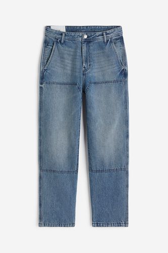 Loose Jeans Denimblau, Baggy in Größe 29/30. Farbe: - H&M - Modalova