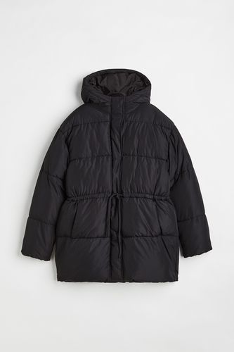 Puffer Jacket mit Tunnelzug Schwarz, Jacken in Größe S. Farbe: - H&M - Modalova