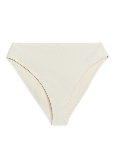 Crinkle-Bikinihose mit mittelhohem Bund Weiß, Bikini-Unterteil in Größe 40. Farbe: - Arket - Modalova