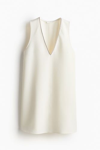 Kleid mit V-Ausschnitt Weiß, Party kleider in Größe XXL. Farbe: - H&M - Modalova