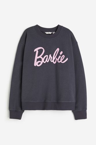 Sweatshirt mit Motiv Dunkelgrau/Barbie, Sweatshirts in Größe XL. Farbe: - H&M - Modalova