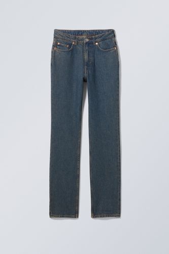 Schmale Jeans City mit hohem Bund Lapisblau, Skinny in Größe 32/32. Farbe: - Weekday - Modalova