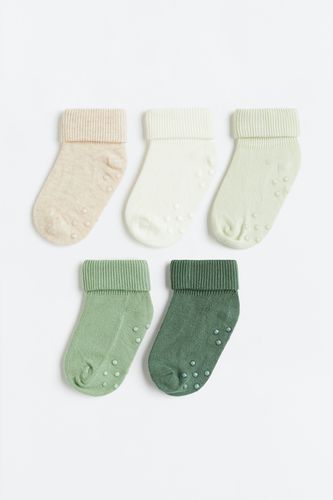 Er-Pack Antirutsch-Socken Grün/Dunkelgrün in Größe 10/12. Farbe: - H&M - Modalova