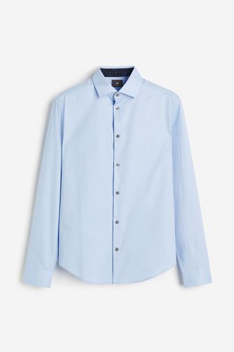 Hemd aus Premium Cotton in Slim Fit Hellblau, Elegant Größe XS. Farbe: - H&M - Modalova